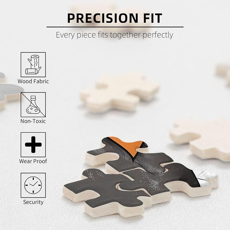 لغز قبعات ساحرة اليقطين فايا 1000 قطعة ديكور منزلي 29.5 × 19.7 بوصة - Image 4